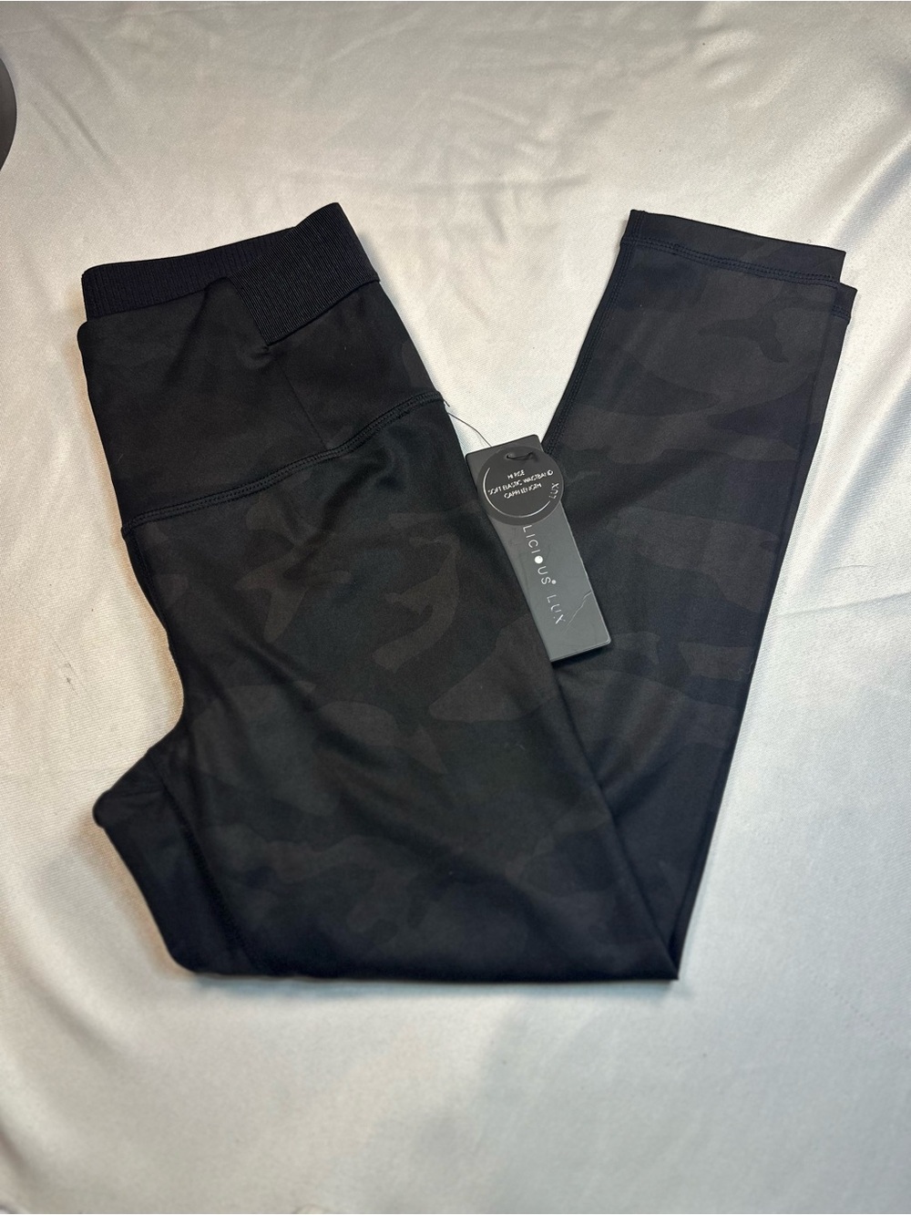 Yogalicious Black Camo High-Waist Leggings